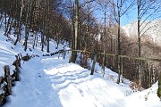 14 La stradetta si restringe e la neve aumenta